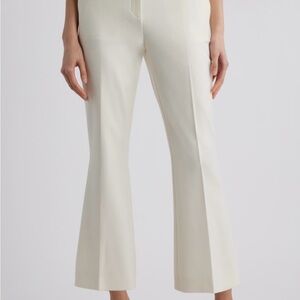 Boss Cream Boot-Cut Dress Pants
